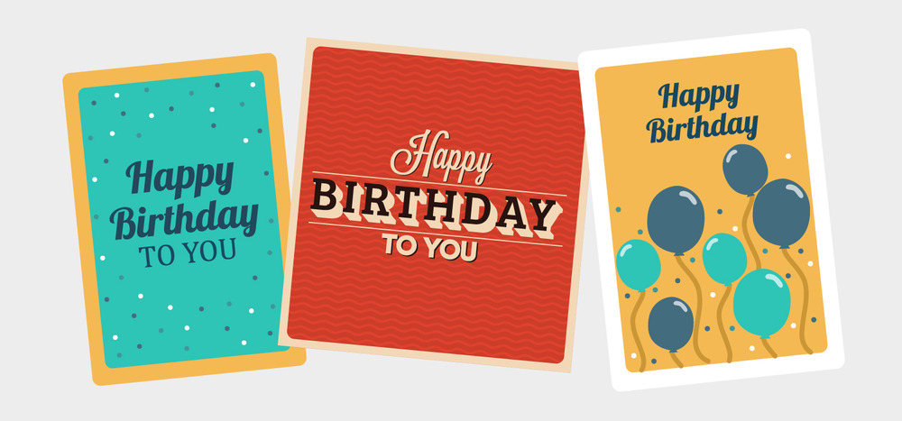 You can send birthday eCards like these to boost employee engagement.