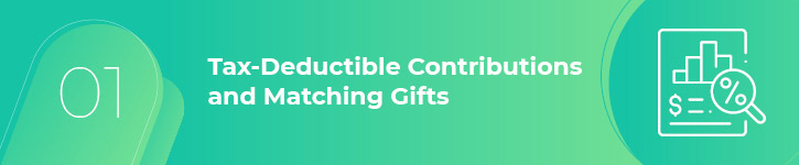 Tax-deductible donations are fairly straightforward when requesting matching gifts.