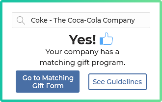 View the database results for information about corporate philanthropy programs.