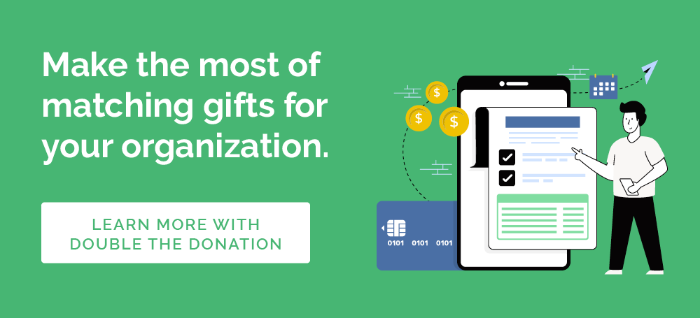 Increase matching gift awareness with Double the Donation.