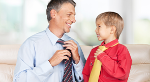 A great fundraising idea for Father's Day is a tie swap.